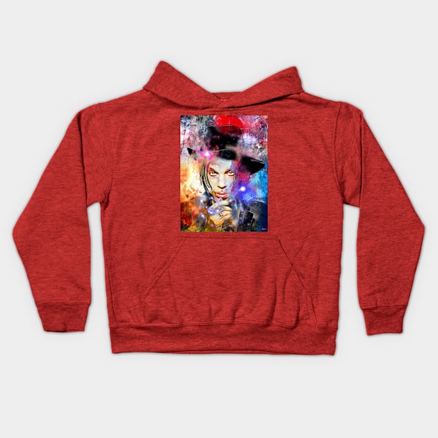 Prince Painted Kids Hoodie by danieljanda